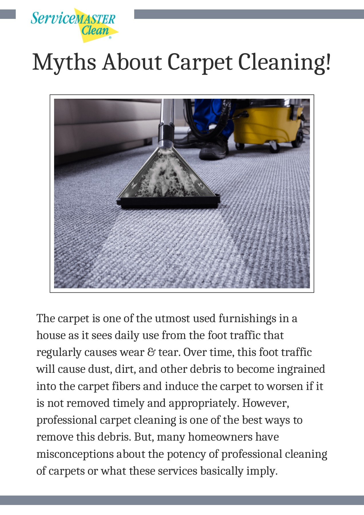In-depth Guide In Addressing Common Misconceptions Of Carpet Cleaning