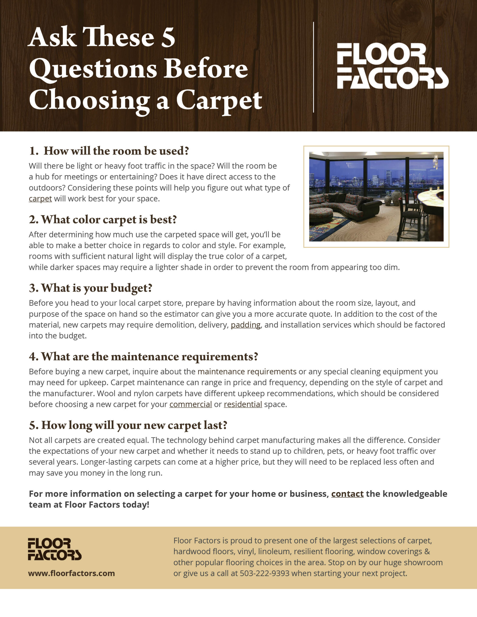 The Factors To Consider When Choosing A Carpet For Your Home Or Office